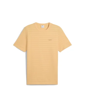 Tricou din amestec de bumbac cu logo brodat, Portocaliu pal