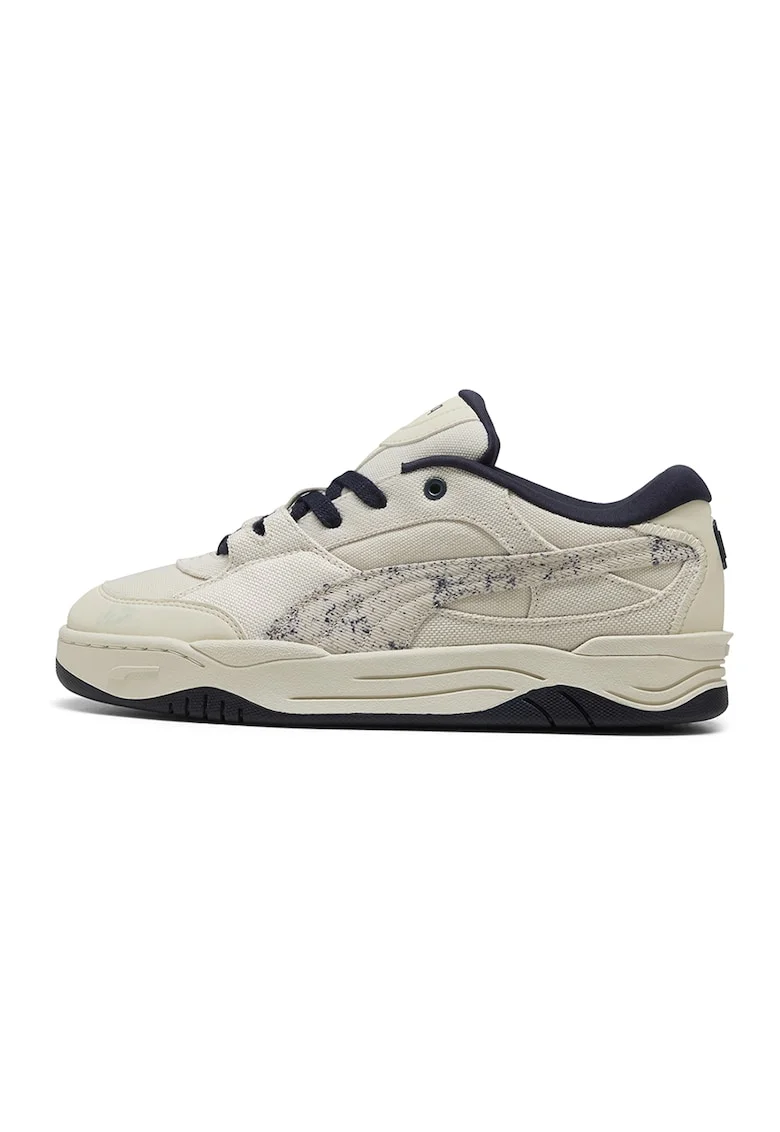 Pantofi sport unisex cu aspect masiv, Alb fildes