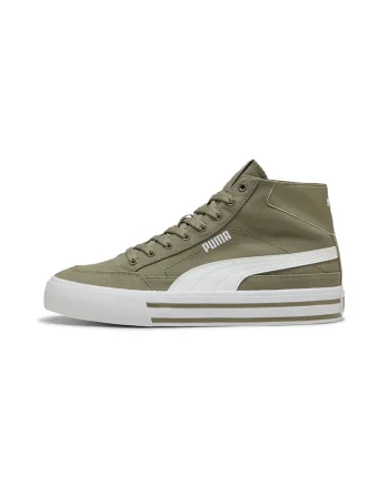 Pantofi sport high-top Court Classic, Alb/Kaki