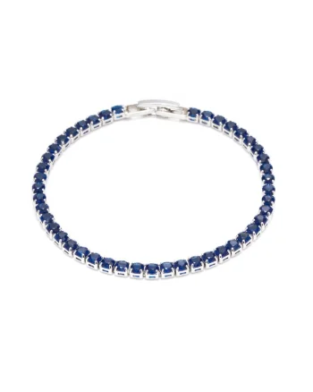 Bratara Tennis Cu Cristale Zirconia Albastre