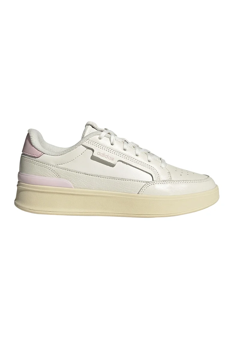 Pantofi sport din piele Aspyre, Alb fildes/Roz pal