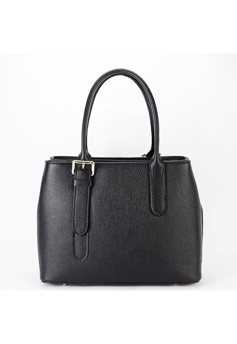 Geanta neagra de talie mare din piele naturala 1702 122 16890, Negru