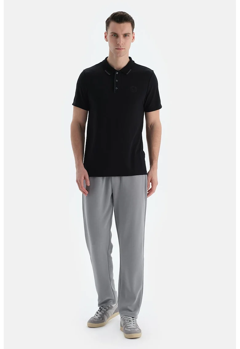 Pantaloni de trening din amestec de modal cu snur de ajustare, Gri deschis