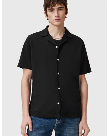 Camasa relaxed fit Hudson, Negru