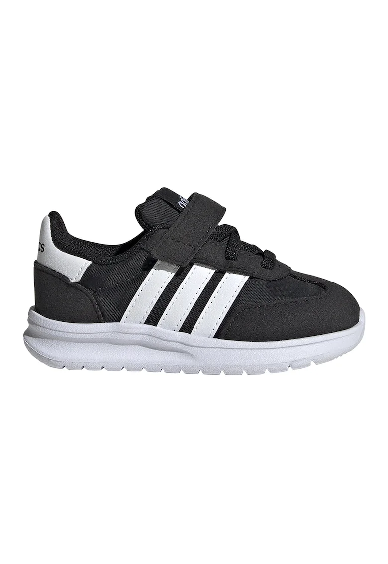 Pantofi sport Run 70s 2.0 cu velcro, Negru/Alb optic