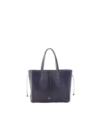 Geanta unisex de piele, Albastru