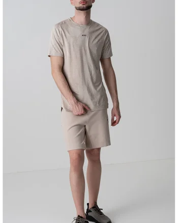 Tricou slim fit Desert Active, Maro nisip