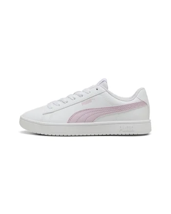 Pantofi sport de piele ecologica Rickie Classic, Alb/Roz pal