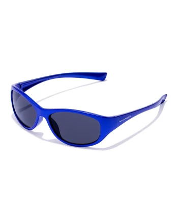 Ochelari de soare unisex cu model wrap, Albastru royal
