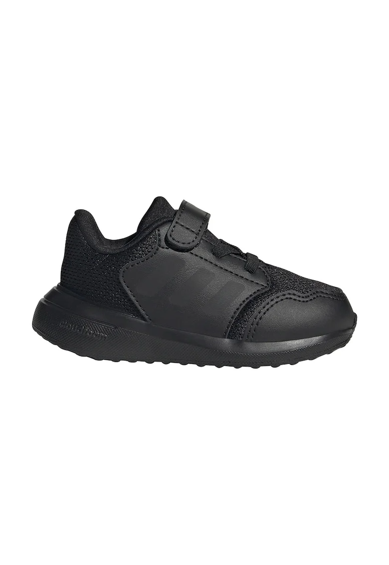 Pantofi sport Tensaur Run 3.0 cu velcro, Negru/Negru stins