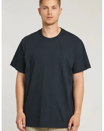 Tricou lejer din bumbac organic, Bleumarin