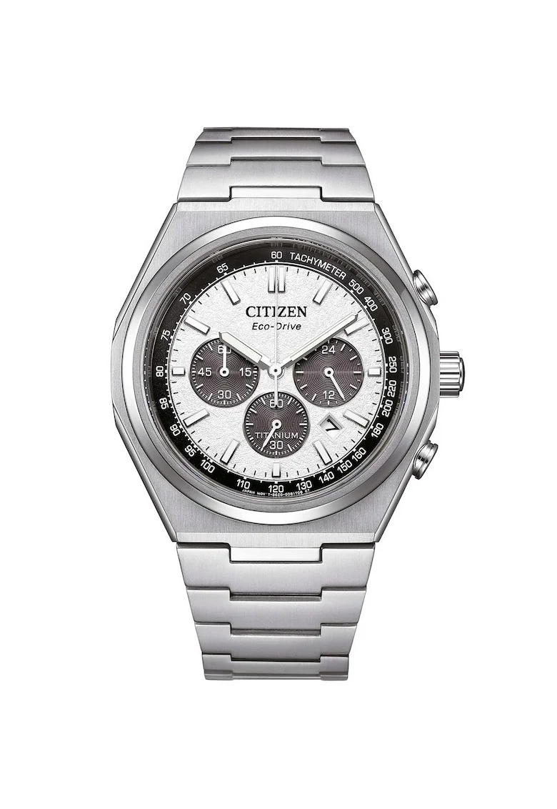 CA4610-85A Mens Watch Eco-Drive Super Titanium Chronograph 43mm 10ATM