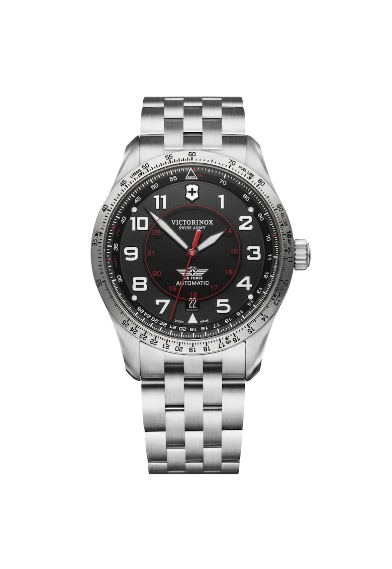Ceas barbatesc  241888 Airboss, 40mm, 10ATM, Argintiu