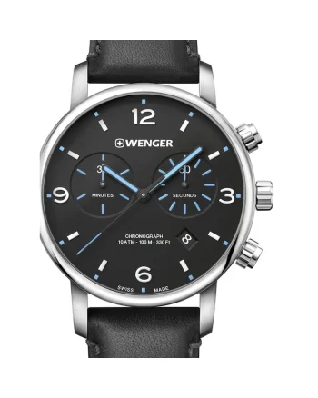 Ceas barbatesc  01.1743.120 Urban Metropolitan, 44mm, 10ATM, Argintiu