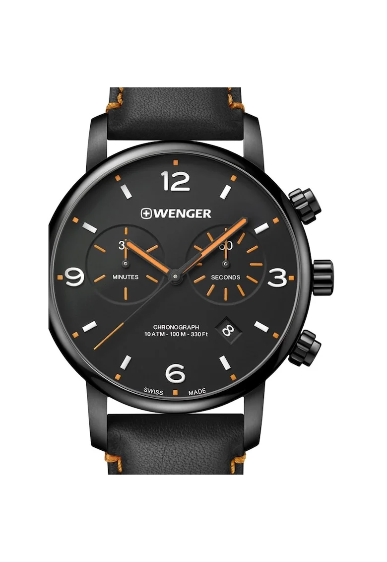 Ceas barbatesc  01.1743.114 Urban Metropolitan Cronograf 44mm, 10ATM, Negru