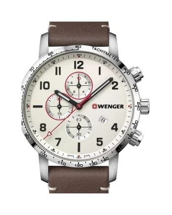 Ceas barbatesc  01.1543.113 Attitude Cronograf 44mm, 10ATM, Argintiu