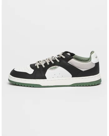 Pantofi sport din material textil cu model Hadrian, Alb/Verde/Negru