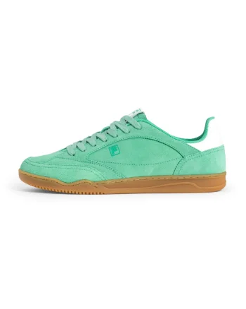 Pantofi sport din piele Slantshot S, Alb murdar/Verde menta