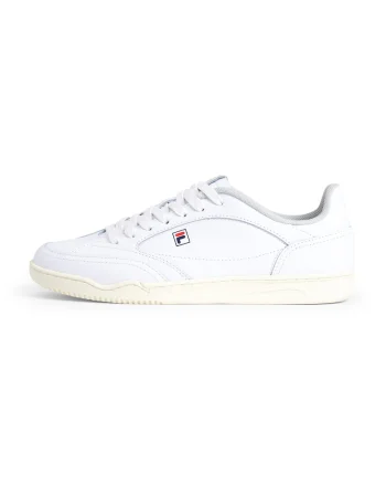 Pantofi sport din piele cu detaliu logo Slantshot L, Alb murdar