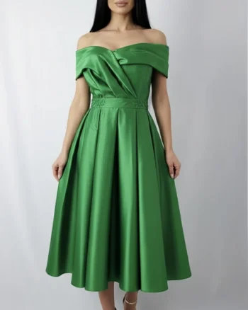 Rochie de ocazie midi din tafta