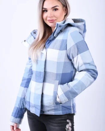 Geaca dama scurta de culoare bleu