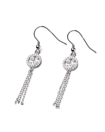 Cercei lungi argint 925, JW709, model elegant, placati cu rodiu