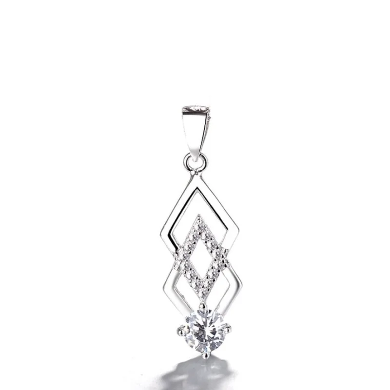 Pandantiv argint 925, JW1305, model elegant, placat cu rodiu