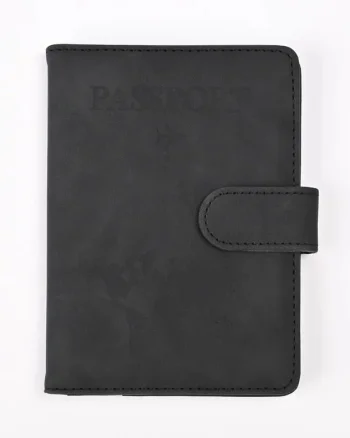Husa pasaport unisex, Kaida PT1294, Negru