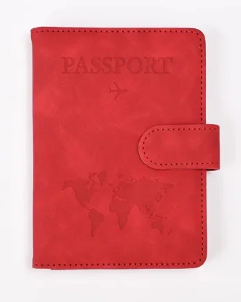 Husa pasaport unisex, Kaida PT1297, Rosu