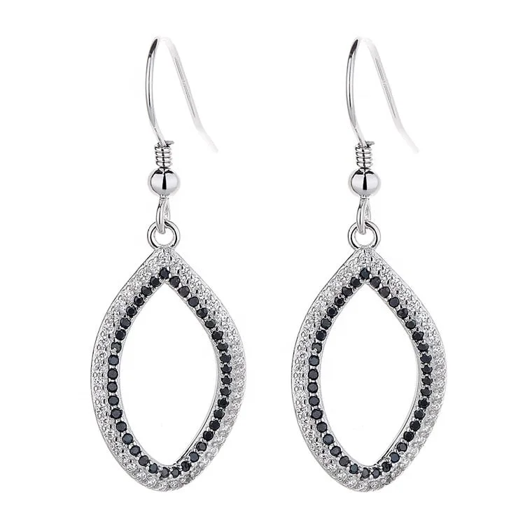 Cercei argint 925, JW1580, model elegant, placati cu rodiu