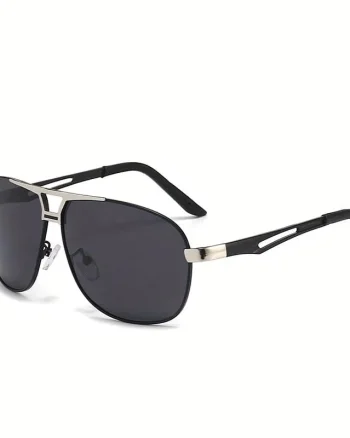 Ochelari de soare pentru barbati, SG043, Negru/Argintiu
