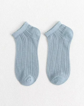 Sosete pentru dama, SS237, Albastru, marime universala (35-39)
