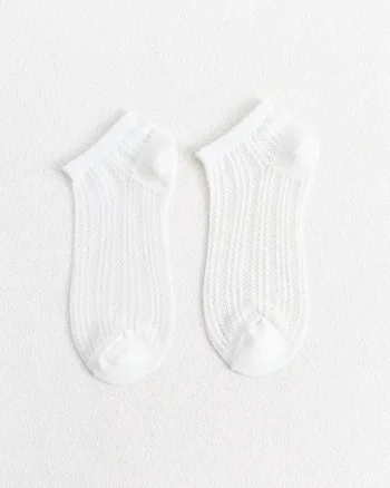 Sosete pentru dama, SS245, Alb, marime universala (35-39)