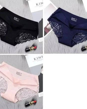 Set 3 perechi de chiloti pentru dama, CH034, Multicolor