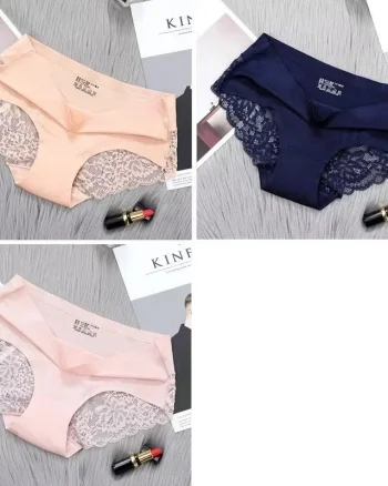 Set 3 perechi de chiloti pentru dama, CH037, Multicolor