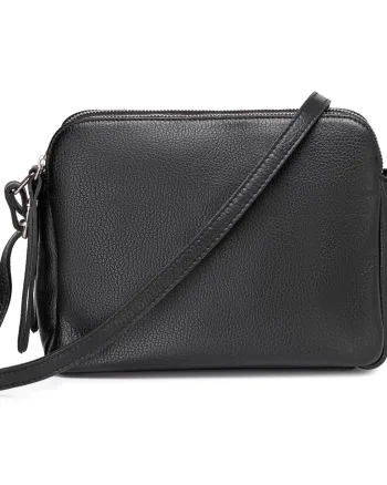 Geanta dama GT1981 Fosca, piele naturala, Negru