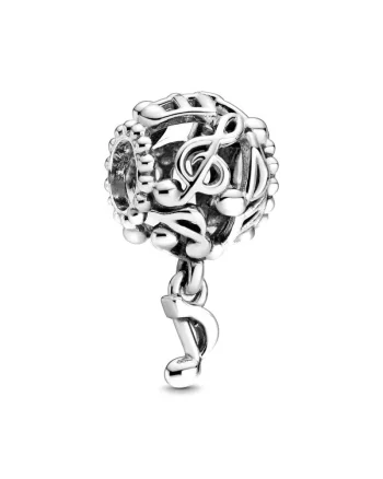 Charm/talisman argint 925, JW1140, model nota muzicala, placat cu rodiu