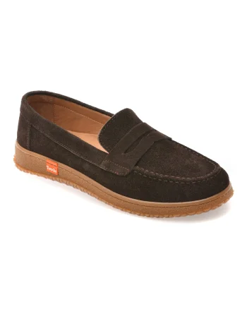 Mocasini GRYXX maro, TG1899, din piele intoarsa