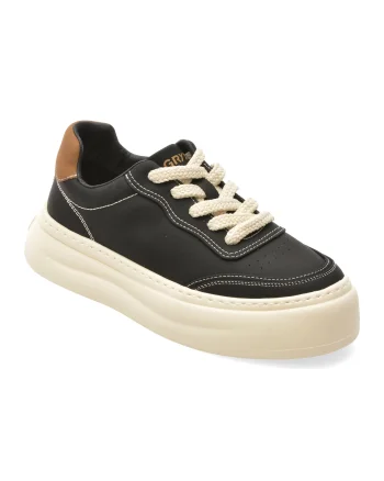 Pantofi sport GRYXX negri, 2028, din piele naturala