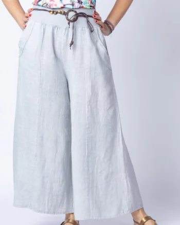 Fusta pantalon bej casual, din in, cu o curea fancy