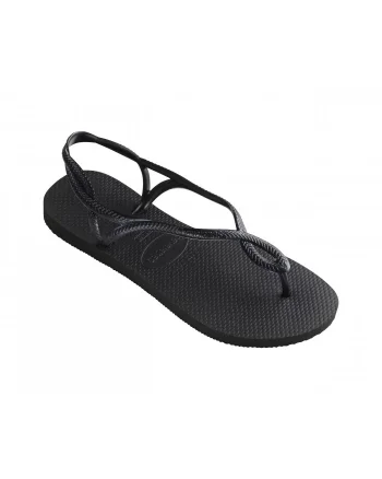 Sandale Havaianas slim din cauciuc natural, negru