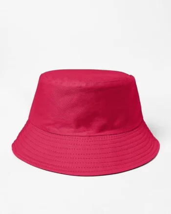 Palarie tip bucket unisex cu doua fete, fucisa si negru, din bumbac