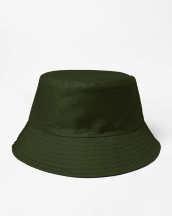 Palarie tip bucket unisex cu doua fete, kaki si negru, din bumbac