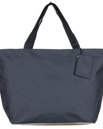 Geanta de weekend neagra din material textil panzat