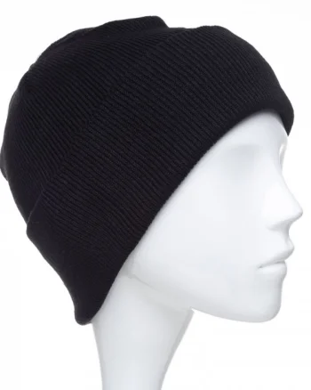 Caciula unisex model clasic tricotat, dublata in interior, negru