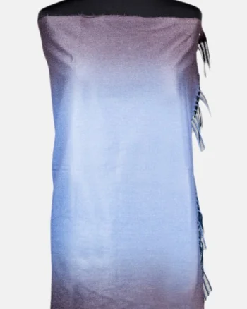 Esarfa cashmere degrade in nuante de albastru deschis