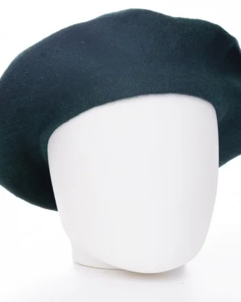 Bereta frantuzeasca verde gucci din stofa de lana