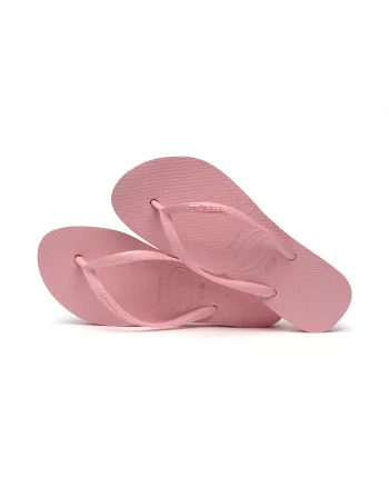 Papuci Havaianas cu talpa groasa din cauciuc natural, roz