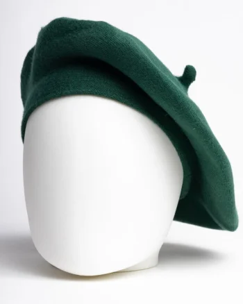 Bereta verde Gucci clasica, chic, din bumbac si lana