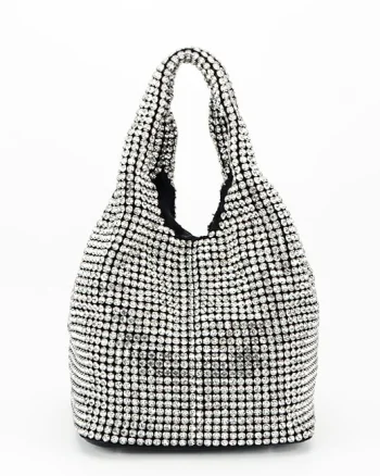 Geanta eleganta cu pietricele BJH-702 05 Negru